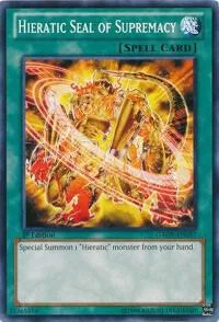Hieratic Seal of Supremacy GAOV-EN057 1st Edition Yu-Gi-Oh card from Galactic Overlord