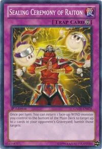 Sealing Ceremony of Raiton GAOV-EN078 Yu-Gi-Oh card from Galactic Overlord