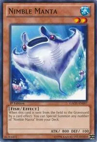 Nimble Manta GAOV-EN097 Unlimited Yu-Gi-Oh card from Galactic Overlord