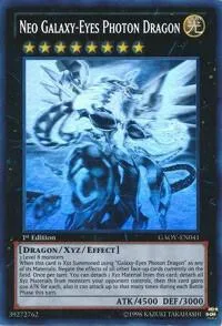 Neo Galaxy-Eyes Photon Dragon Ghost Rare GAOV-EN041 1st Edition Yu-Gi-Oh card from Galactic Overlord