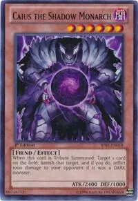 Caius the Shadow Monarch BP01-EN018 1st Edition Yu-Gi-Oh card from Battle Pack: Epic Dawn
