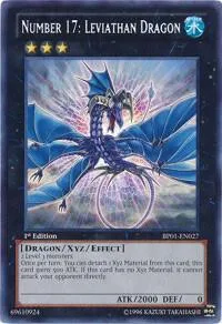 Number 17: Leviathan Dragon BP01-EN027 1st Edition Yu-Gi-Oh card from Battle Pack: Epic Dawn