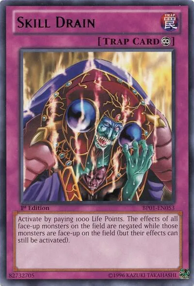 Skill Drain BP01-EN053 1st Edition Yu-Gi-Oh card from Battle Pack: Epic Dawn