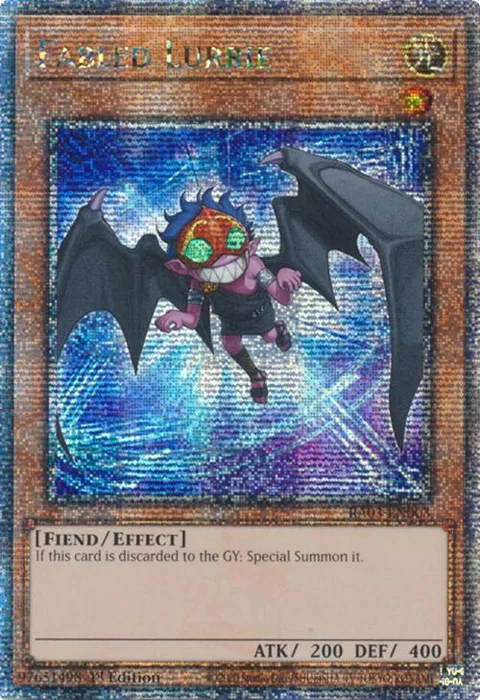 Fabled Lurrie Quarter Century Secret Rare RA03-EN003 Yu-Gi-Oh card from Quarter Century Bonanza