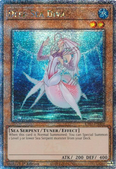 Deep Sea Diva Quarter Century Secret Rare RA03-EN004 Yu-Gi-Oh card from Quarter Century Bonanza