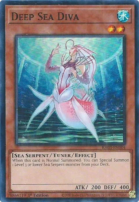 Deep Sea Diva RA03-EN004 Yu-Gi-Oh card from Quarter Century Bonanza