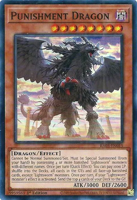 Punishment Dragon RA03-EN015 Yu-Gi-Oh card from Quarter Century Bonanza
