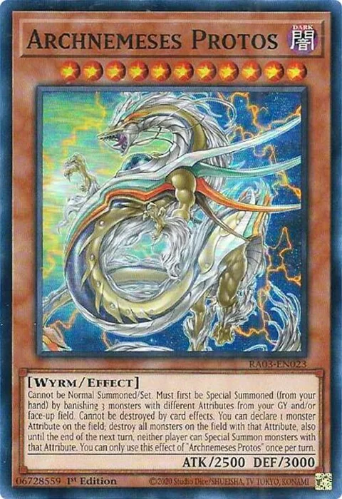 Archnemeses Protos RA03-EN023 Yu-Gi-Oh card from Quarter Century Bonanza