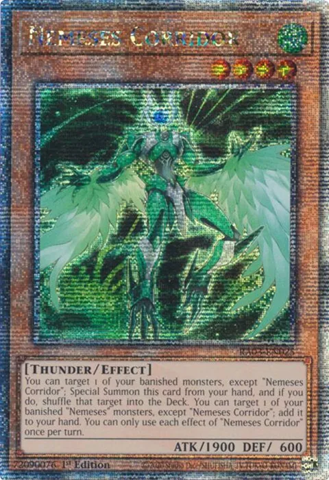 Nemeses Corridor Quarter Century Secret Rare RA03-EN025 Yu-Gi-Oh card from Quarter Century Bonanza