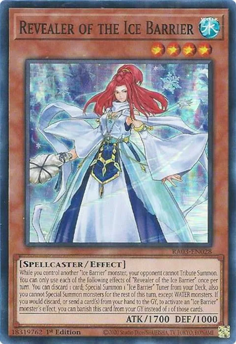 Revealer of the Ice Barrier RA03-EN028 Yu-Gi-Oh card from Quarter Century Bonanza
