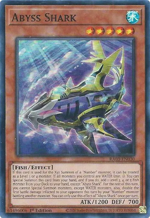 Abyss Shark RA03-EN030 Yu-Gi-Oh card from Quarter Century Bonanza