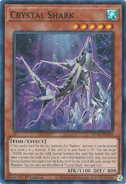 Crystal Shark RA03-EN031 Yu-Gi-Oh card from Quarter Century Bonanza
