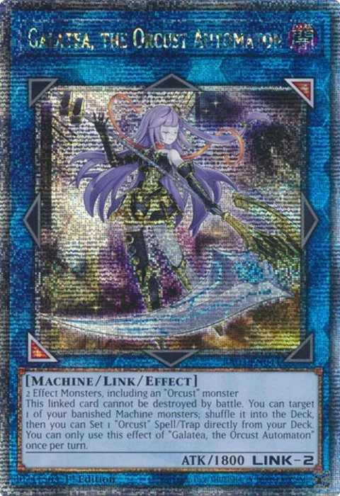 Galatea, the Orcust Automaton Quarter Century Secret Rare RA03-EN044 Yu-Gi-Oh card from Quarter Century Bonanza