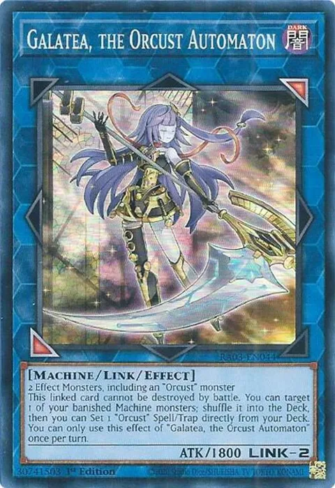 Galatea, the Orcust Automaton RA03-EN044 Yu-Gi-Oh card from Quarter Century Bonanza