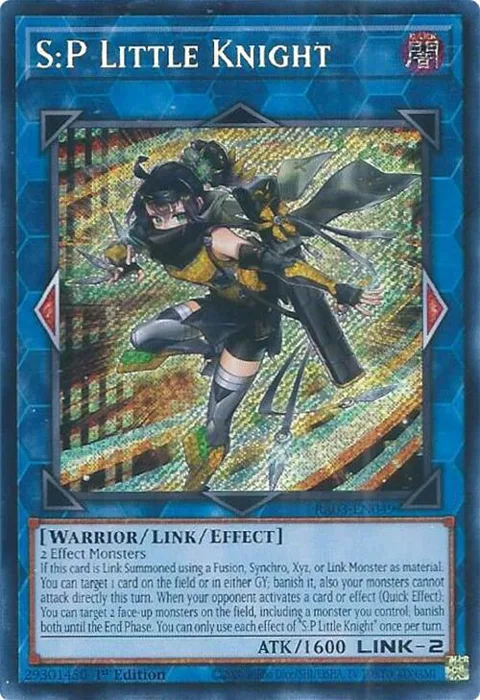 S:P Little Knight Secret Rare RA03-EN049 Yu-Gi-Oh card from Quarter Century Bonanza