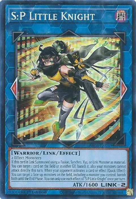 S:P Little Knight RA03-EN049 Yu-Gi-Oh card from Quarter Century Bonanza