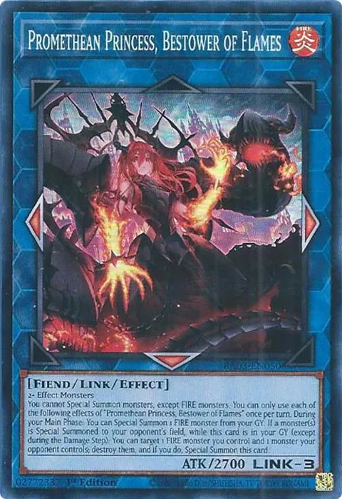 Promethean Princess, Bestower of Flames RA03-EN050 Yu-Gi-Oh card from Quarter Century Bonanza