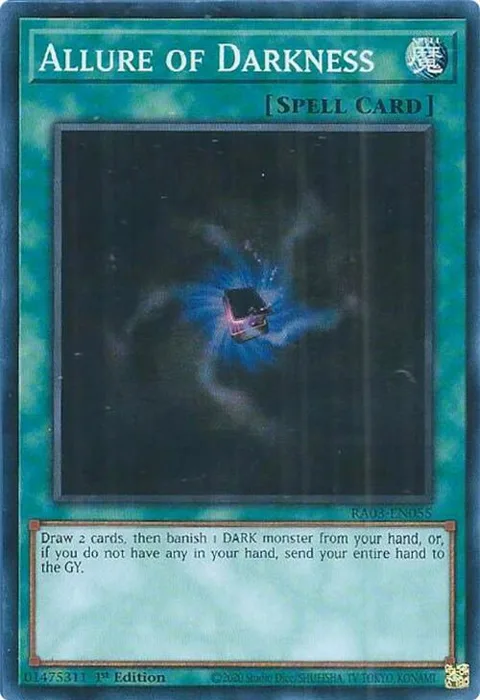 Allure of Darkness RA03-EN055 Yu-Gi-Oh card from Quarter Century Bonanza
