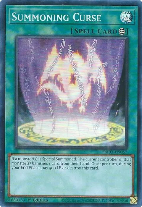Summoning Curse RA03-EN057 Yu-Gi-Oh card from Quarter Century Bonanza