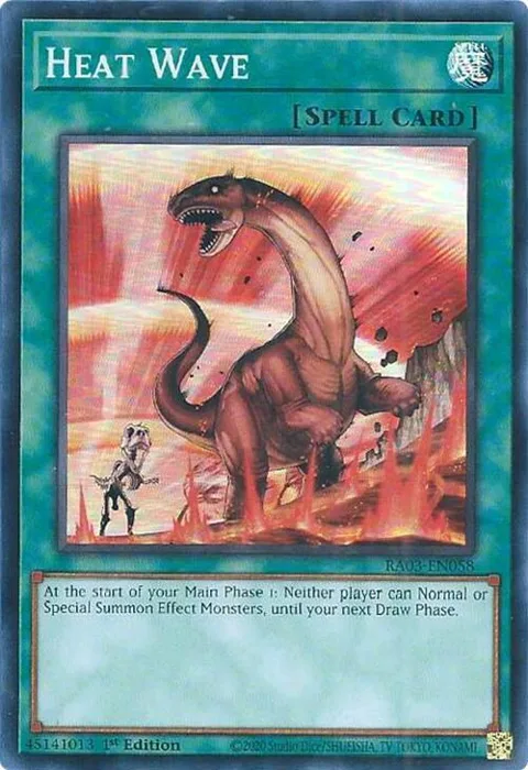 Heat Wave RA03-EN058 Yu-Gi-Oh card from Quarter Century Bonanza