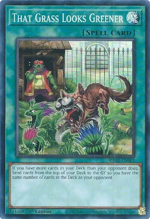 That Grass Looks Greener RA03-EN063 Yu-Gi-Oh card from Quarter Century Bonanza