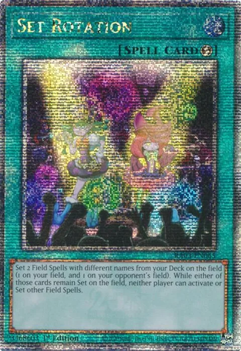 Set Rotation Quarter Century Secret Rare RA03-EN065 Yu-Gi-Oh card from Quarter Century Bonanza
