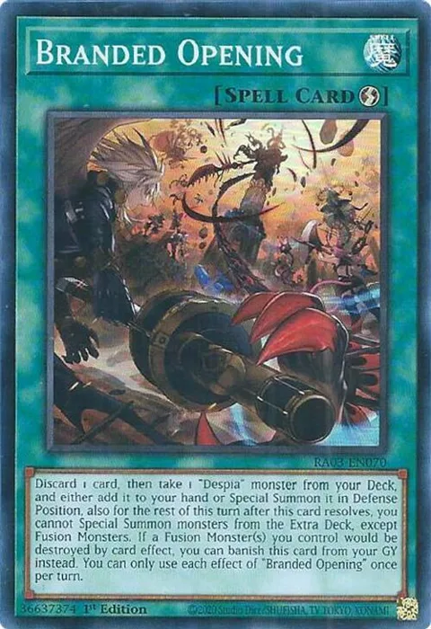 Branded Opening RA03-EN070 Yu-Gi-Oh card from Quarter Century Bonanza