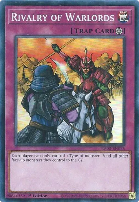 Rivalry of Warlords RA03-EN075 Yu-Gi-Oh card from Quarter Century Bonanza