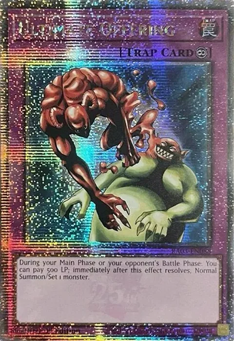Ultimate Offering Quarter Century Secret Rare RA03-EN088 Yu-Gi-Oh card from Quarter Century Bonanza