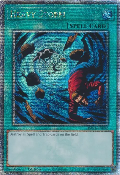 Heavy Storm Quarter Century Secret Rare RA03-EN092 Yu-Gi-Oh card from Quarter Century Bonanza