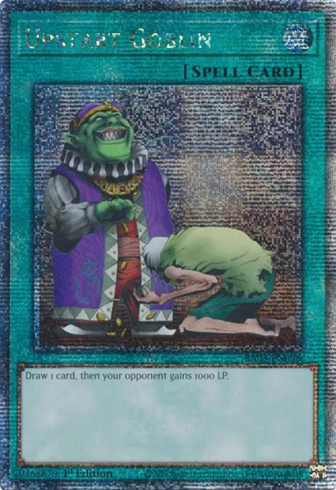 Upstart Goblin Quarter Century Secret Rare RA03-EN096 Yu-Gi-Oh card from Quarter Century Bonanza