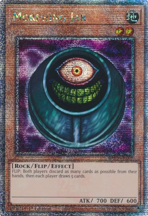 Morphing Jar Quarter Century Secret Rare RA03-EN098 Yu-Gi-Oh card from Quarter Century Bonanza