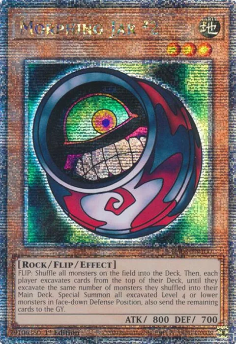 Morphing Jar #2 Quarter Century Secret Rare RA03-EN100 Yu-Gi-Oh card from Quarter Century Bonanza