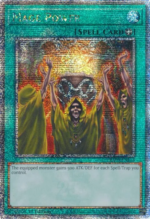 Mage Power Quarter Century Secret Rare RA03-EN113 Yu-Gi-Oh card from Quarter Century Bonanza