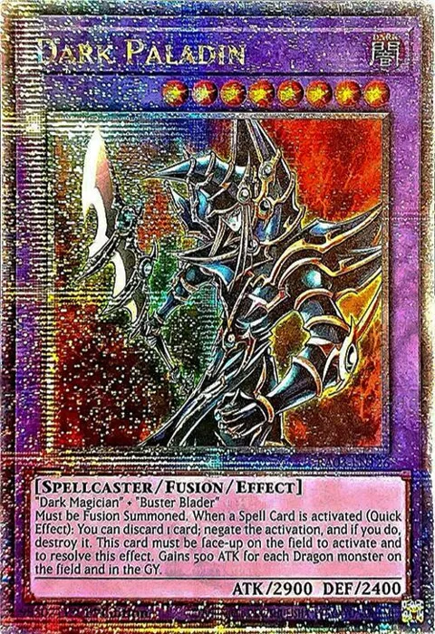 Dark Paladin Quarter Century Secret Rare RA03-EN126 Yu-Gi-Oh card from Quarter Century Bonanza