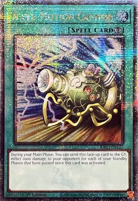 Wave-Motion Cannon Quarter Century Secret Rare RA03-EN127 Yu-Gi-Oh card from Quarter Century Bonanza