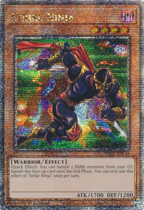 Strike Ninja Quarter Century Secret Rare RA03-EN131 Yu-Gi-Oh card from Quarter Century Bonanza