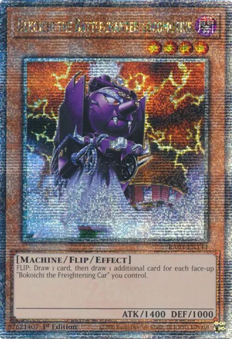 Dekoichi the Battlechanted Locomotive Quarter Century Secret Rare RA03-EN144 Yu-Gi-Oh card from Quarter Century Bonanza