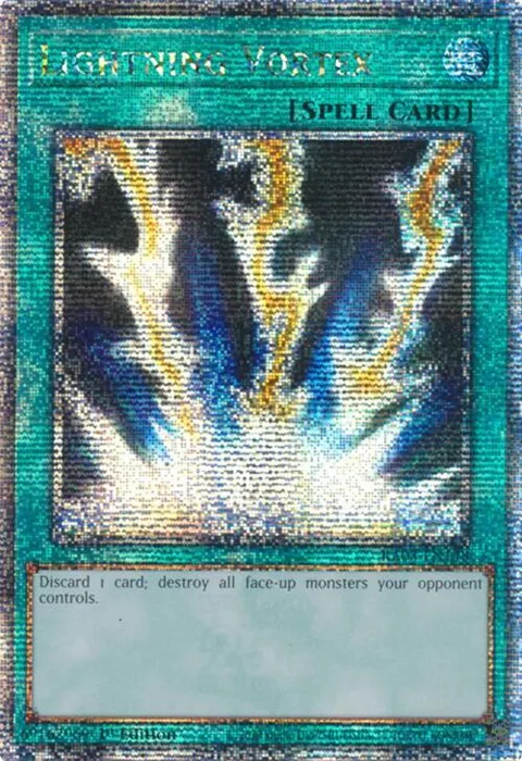 Lightning Vortex Quarter Century Secret Rare RA03-EN148 Yu-Gi-Oh card from Quarter Century Bonanza