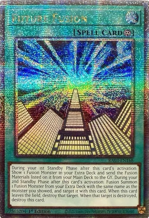 Future Fusion Quarter Century Secret Rare RA03-EN168 Yu-Gi-Oh card from Quarter Century Bonanza