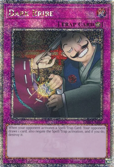 Dark Bribe Quarter Century Secret Rare RA03-EN187 Yu-Gi-Oh card from Quarter Century Bonanza