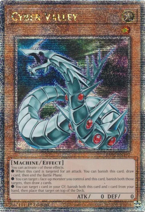 Cyber Valley Quarter Century Secret Rare RA03-EN192 Yu-Gi-Oh card from Quarter Century Bonanza