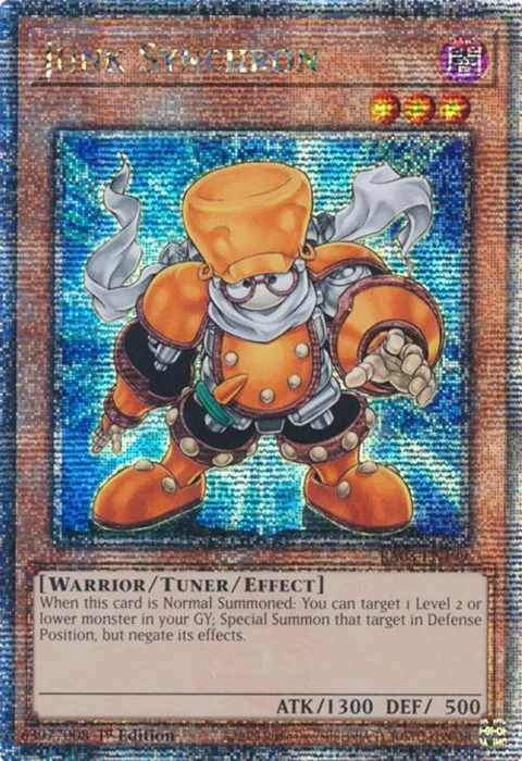 Junk Synchron Quarter Century Secret Rare RA03-EN199 Yu-Gi-Oh card from Quarter Century Bonanza