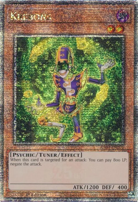 Krebons Quarter Century Secret Rare RA03-EN201 Yu-Gi-Oh card from Quarter Century Bonanza