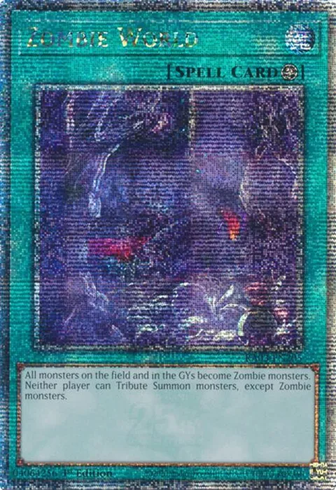 Zombie World Quarter Century Secret Rare RA03-EN205 Yu-Gi-Oh card from Quarter Century Bonanza