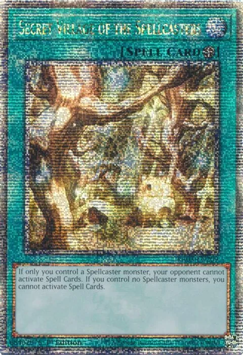 Secret Village of the Spellcasters Quarter Century Secret Rare RA03-EN209 Yu-Gi-Oh card from Quarter Century Bonanza