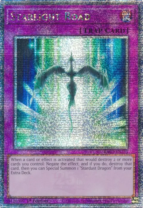 Starlight Road Quarter Century Secret Rare RA03-EN235 Yu-Gi-Oh card from Quarter Century Bonanza