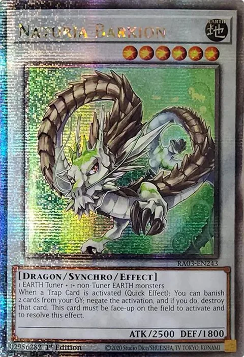 Naturia Barkion Quarter Century Secret Rare RA03-EN243 Yu-Gi-Oh card from Quarter Century Bonanza