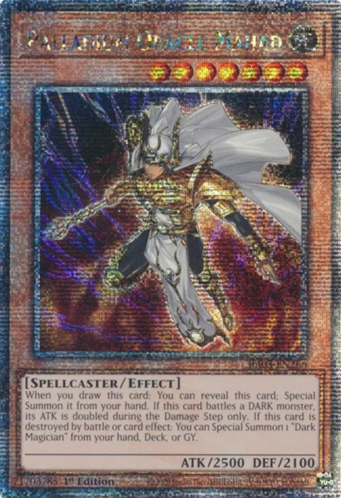 Palladium Oracle Mahad Quarter Century Secret Rare RA03-EN266 Yu-Gi-Oh card from Quarter Century Bonanza