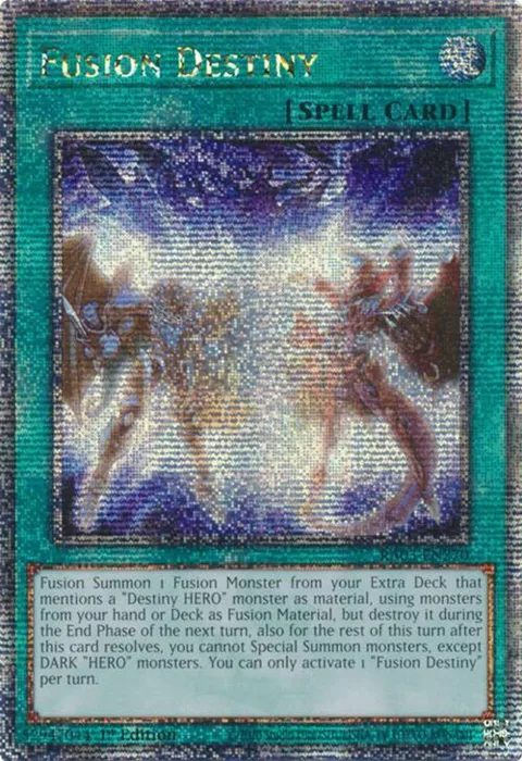 Fusion Destiny Quarter Century Secret Rare RA03-EN270 Yu-Gi-Oh card from Quarter Century Bonanza